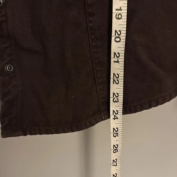 Carhartt Brown Workwear Jacket with Plaid Lining - Picture 4 of 6